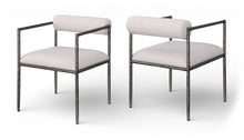 Load image into Gallery viewer, Axis - Linen Textured Beige Fabric Upholstered Dining Chair (Set of 2)
