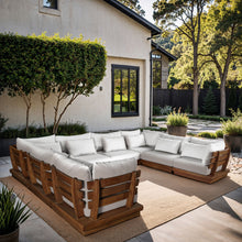 Load image into Gallery viewer, Mirella - 8 Piece Water Resistant Fabric Upholstered Outdoor Patio Modular Sectional

