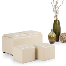 Load image into Gallery viewer, Avalon - 5 Piece Storage Ottoman, Contemporary

