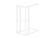 Load image into Gallery viewer, Accent Table, C - Shaped, Marble Look Contemporary &amp; Modern Convenient Design
