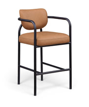 Load image into Gallery viewer, Serava - Vegan Leather Upholstered Bar Stool
