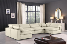 Load image into Gallery viewer, Comfy - 6 Piece Faux Leather Modular Armless Sectional
