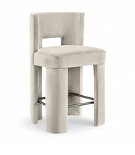 Load image into Gallery viewer, Zuno - Velvet Performance Fabric Upholstered Counter Stool (Set of 2)
