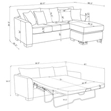 Load image into Gallery viewer, Storey Fold-Out Sleeper Sectional Sofa
