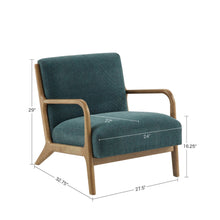 Load image into Gallery viewer, Mid-Century Style Lounge Chair With Upholstered Seat
