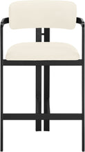 Load image into Gallery viewer, Aurum - Vegan Leather Upholstered Counter Stool With Graphite Black Base
