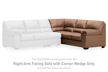 Load image into Gallery viewer, WillowBend - RAF Sofa With Corner Wedge - Caramel
