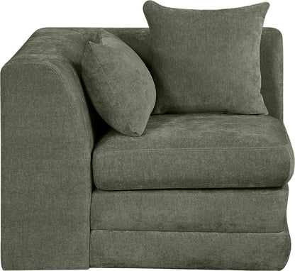Stellar - Chenille Fabric Upholstered Modular Corner Chair