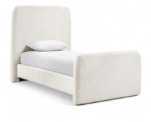 Load image into Gallery viewer, Fira - Linen Textured Fabric Upholstered Bed
