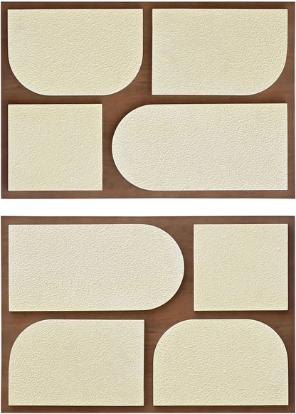 Icon - Mango Wood 2 Piece Wall Art