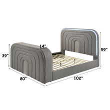 Load image into Gallery viewer, Shelyn - Bed With LED, TV Stand, Fireplace &amp; Bluetooth
