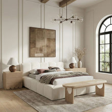 Load image into Gallery viewer, Canovia - Solid Wood And Faux Cane Bench
