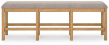 Load image into Gallery viewer, Havonplane - XL Counter Height Upholstered Dining Bench - Brown
