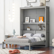 Load image into Gallery viewer, Murphy Wall Bed With Shelves, Space Saving
