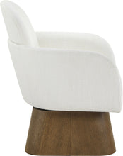 Load image into Gallery viewer, Marlowe - Linen Textured Fabric Upholstered Swivel Accent Chair - Stained Brown
