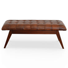 Load image into Gallery viewer, Maja - Bench - Cognac / Dark Brown
