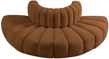 Load image into Gallery viewer, Arc - Velvet 4 Piece Modular Sofa - Saddle
