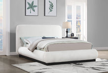 Load image into Gallery viewer, Rigby - Linen Bed With Black Base
