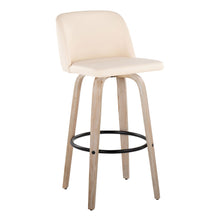 Load image into Gallery viewer, Toriano - Mid-Century Modern Fixed Height BarStool With Round Footrest (Set of 2)
