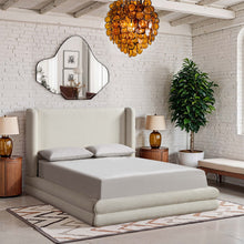 Load image into Gallery viewer, Chandra - Linen Textured Fabric Upholstered Bed
