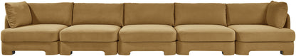 Hammond - Velvet Performance Fabric Upholstered 5 Piece Sofa