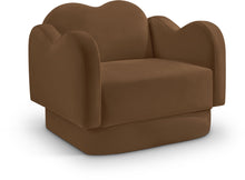 Load image into Gallery viewer, Bloom - Velvet Chair - Saddle
