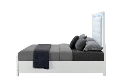 Alina - Twin Bed Headboard With LED - White