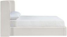Load image into Gallery viewer, Kendall - Linen Textured Fabric Upholstered Bed - Cream
