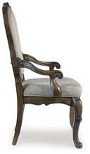 Load image into Gallery viewer, Maylee - Dining Upholstered Arm Chair (Set of 2) - Dark Brown
