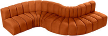 Load image into Gallery viewer, Arc - Velvet 6 Piece Curved Modular Sofa
