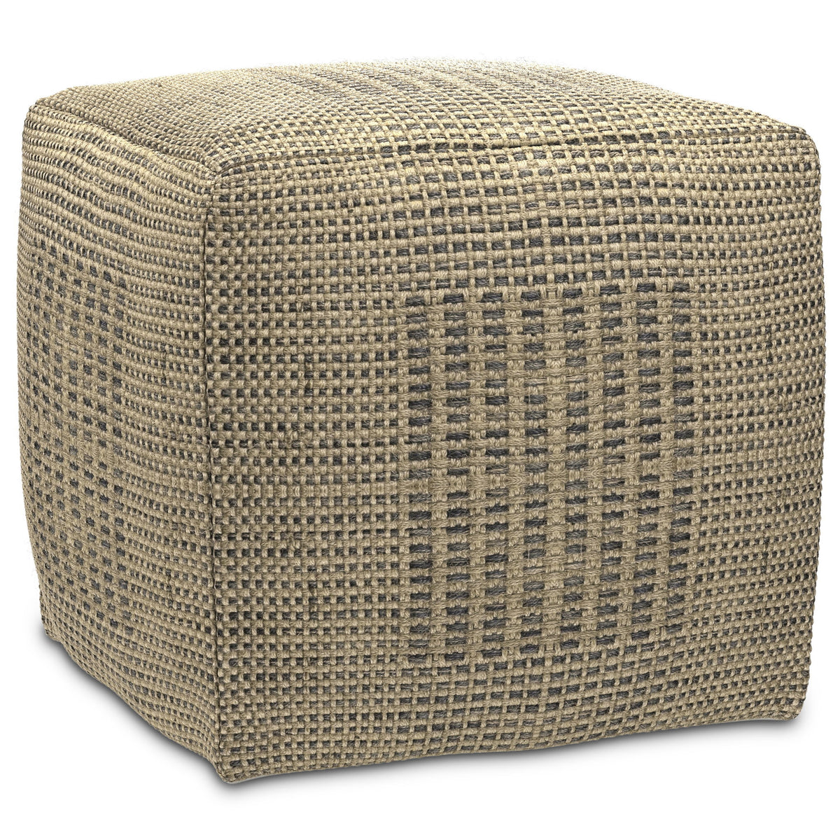 Delilah - Square Woven Pouf - Natural - Ego Home Furniture