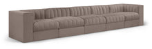 Load image into Gallery viewer, Rummi - Velvet Performance Fabric Upholstered 5 Piece Modular Sofa
