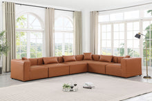 Load image into Gallery viewer, Cube - 6 Piece Modular Corner Sectional - Cognac
