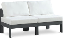 Load image into Gallery viewer, Nizuc - Outdoor Patio 2 Seat Armless Modular Sofa With Gray Frame
