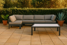 Load image into Gallery viewer, Nizuc - Outdoor Patio 5 Piece Modular Sectional With Gray Frame
