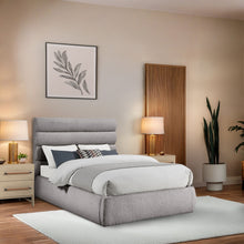 Load image into Gallery viewer, Adam - Boucle Fabric Bed With 52" Headboard

