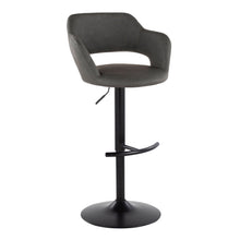 Load image into Gallery viewer, Margarite - Contemporary Adjustable Barstool With Swivel With Rounded T Footrest (Set of 2)

