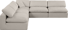 Load image into Gallery viewer, Comfy - 5 Piece Linen Modular Corner Armless Sectional
