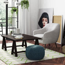 Load image into Gallery viewer, Renee - Handcrafted Round Pouf
