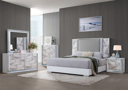 Ylime - Queen Bed Side Rails And Full Slats - White