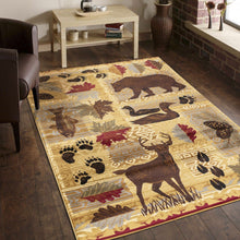 Load image into Gallery viewer, Nature's Nest - 5'3" X 7'3" Polypropylene, Lodge Area Rug - Multi / Beige
