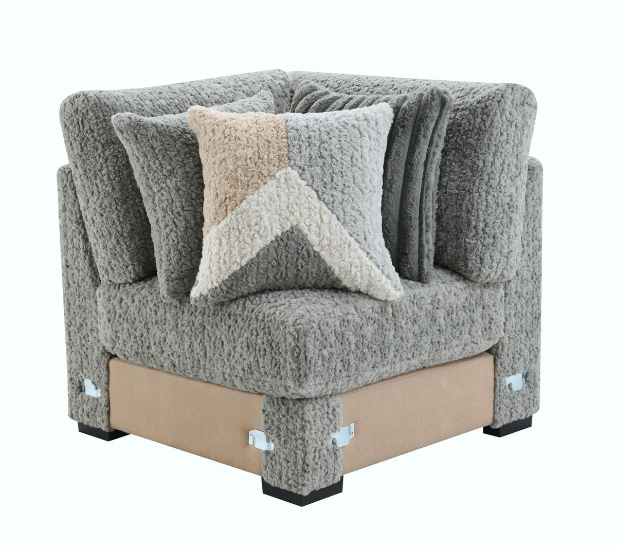 U282 - Corduroy Loveseat - Gray
