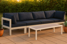 Load image into Gallery viewer, Nizuc - Outdoor Patio 4 Seat Modular Sofa With White Frame
