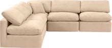 Load image into Gallery viewer, Indulge - Velvet 5 Piece Modular Corner Armless Sectional
