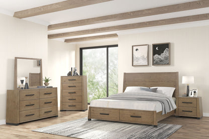 Viera - King / California King Headboard - Natural Oak