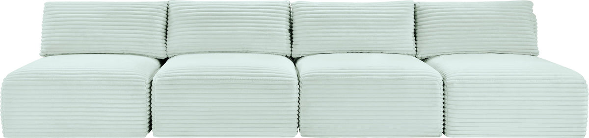 Shaggy - 4 Seat Modular Armless Sofa