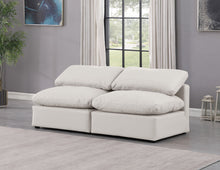 Load image into Gallery viewer, Indulge - Faux Leather 2 Seat Modular Armless Sofa
