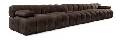 Orin - Velvet 5 Piece Modular Armless Sofa