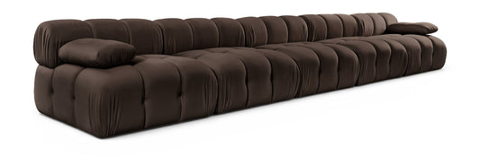 Orin - Velvet 5 Piece Modular Armless Sofa