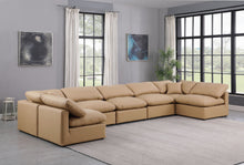 Load image into Gallery viewer, Indulge - Faux Leather 7 Piece Modular U-Shaped Sectional - Tan
